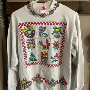 Colorful Holiday Turtleneck ‘92 Sweater
